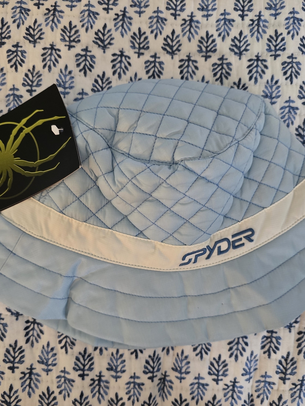Spyder Women's Light Blue Quilted Bucket Hat Size M/L NWT!